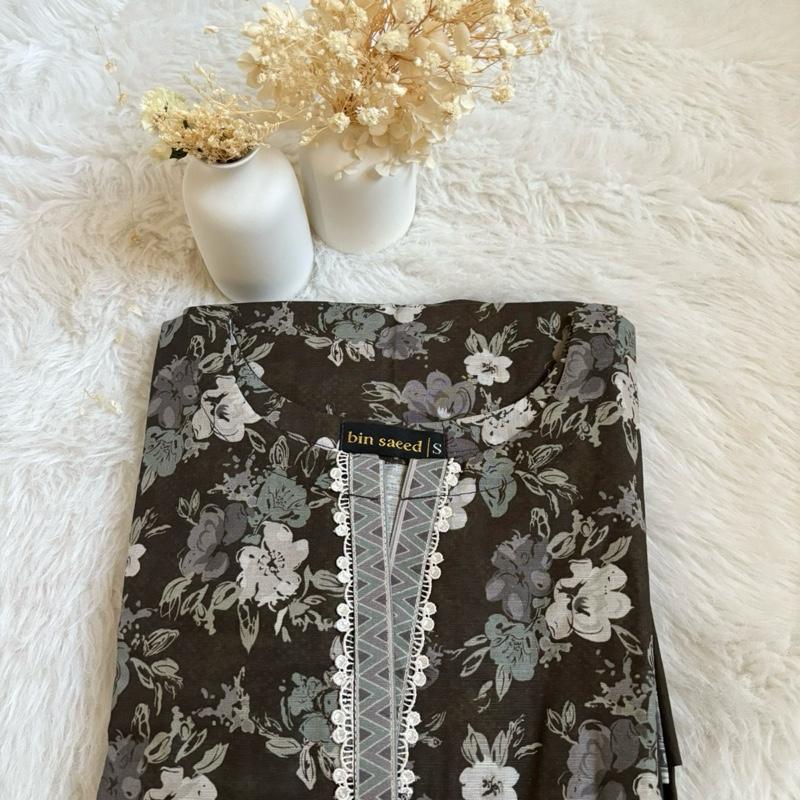 Bin Saeed 3 piece soft khaddar suit  Asian Clothes Elegant Outfit Matching  Womenswear