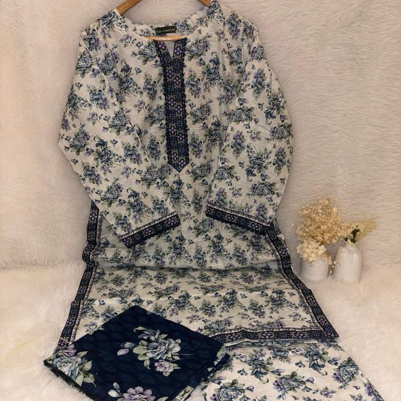 Bin Saeed 3 piece soft khaddar suit  Asian Clothes Elegant Outfit