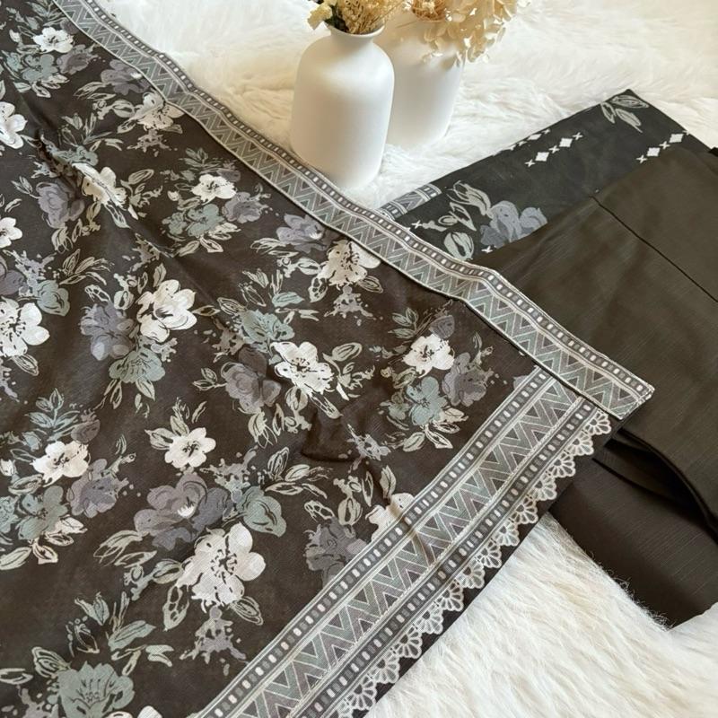 Bin Saeed 3 piece soft khaddar suit  Asian Clothes Elegant Outfit Matching  Womenswear