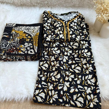 Bin Saeed 3 piece soft khaddar suit  Asian Clothes Elegant Outfit Matching Flowers