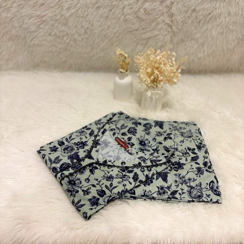 Bin Saeed printed 2 piece co-ord set with navy lace detail Womenswear Floral Matching Palazzo